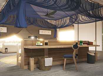 Xugana Island Lodge: Großzügiges Gästezelt Xugana Island Lodge: Großzügiges Gästezelt