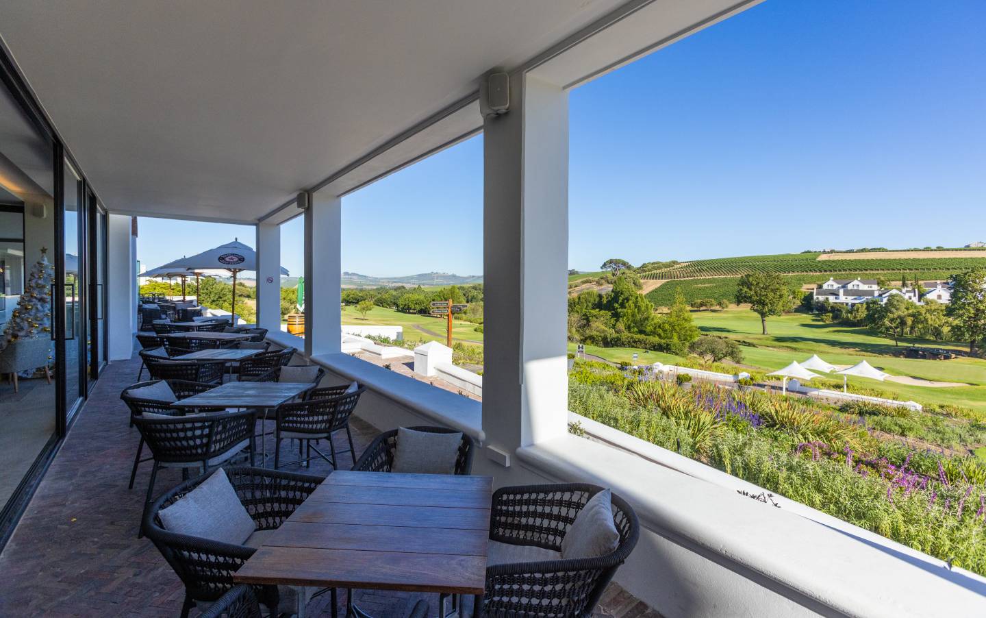 De Zalze Golf Club: Clubterrasse