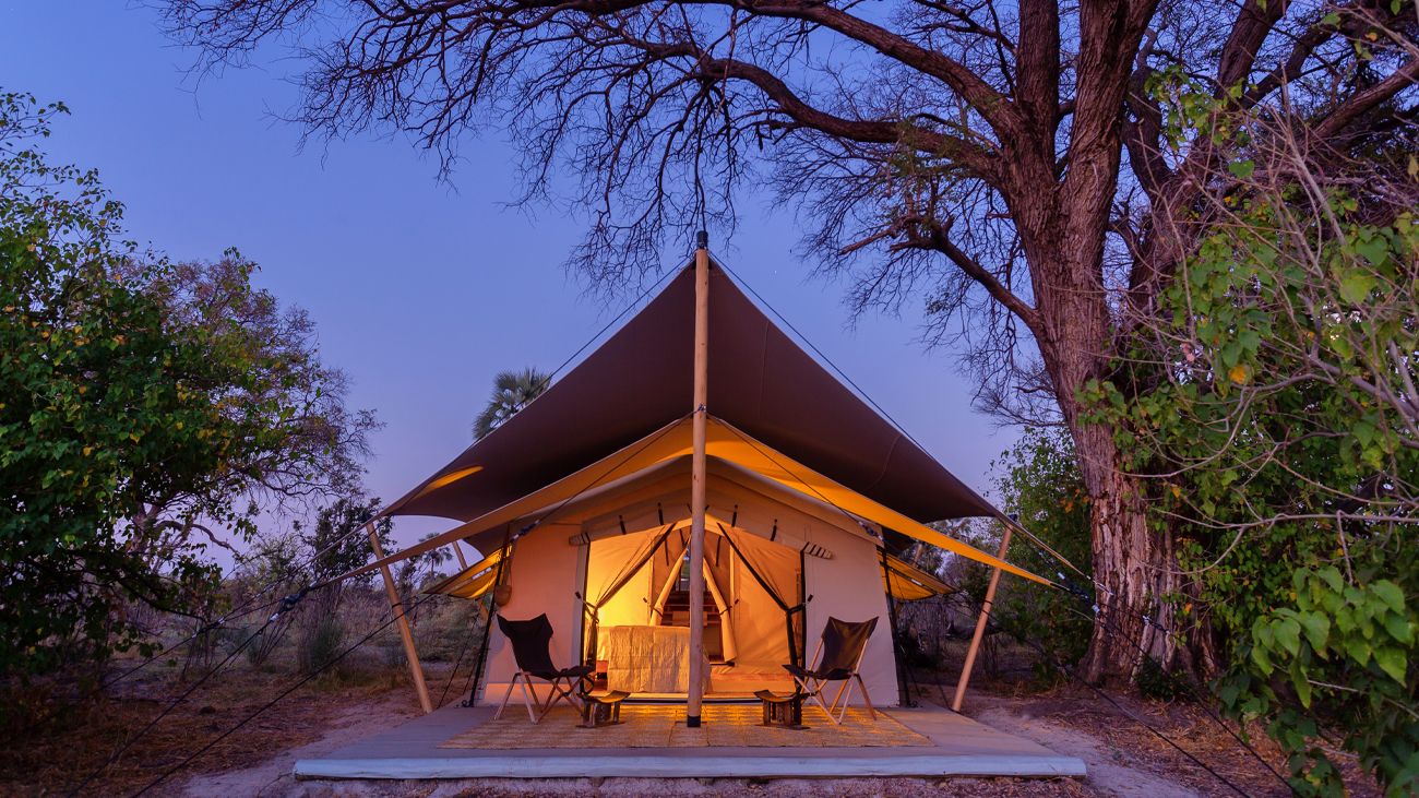 Camp Maru: Gästezelt Camp Maru, Gästezelt, NG 32, Okavango Delta, Okavango Hidden Gems