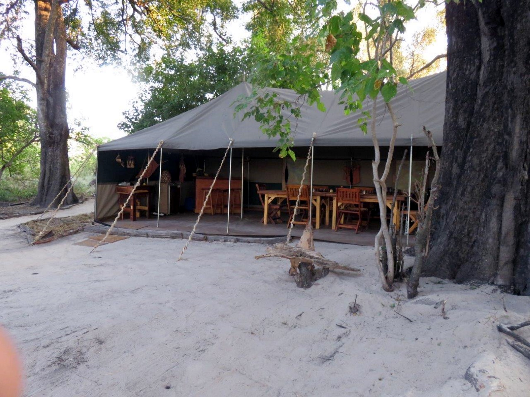 Bushman Experience, Bushman Plains Camp, NG 12, Okavango Delta, Speisezelt, Afrikarma, Afrikarma Safaris, Afrikarma Safaris - Wildnis. Hautnah., Afrikarma.de