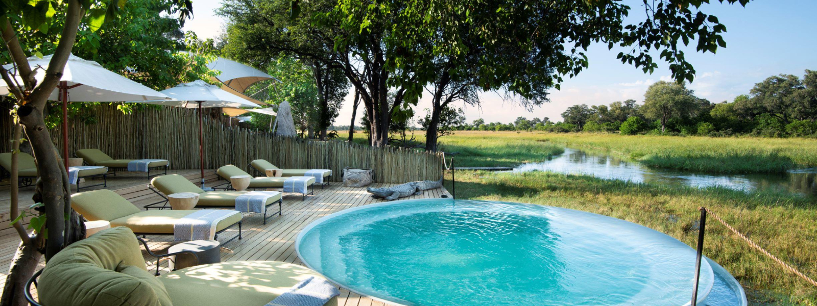 Khwai Leadwood: Der Poolbereich Der Poolbereich des Khwai Leadwood Camps