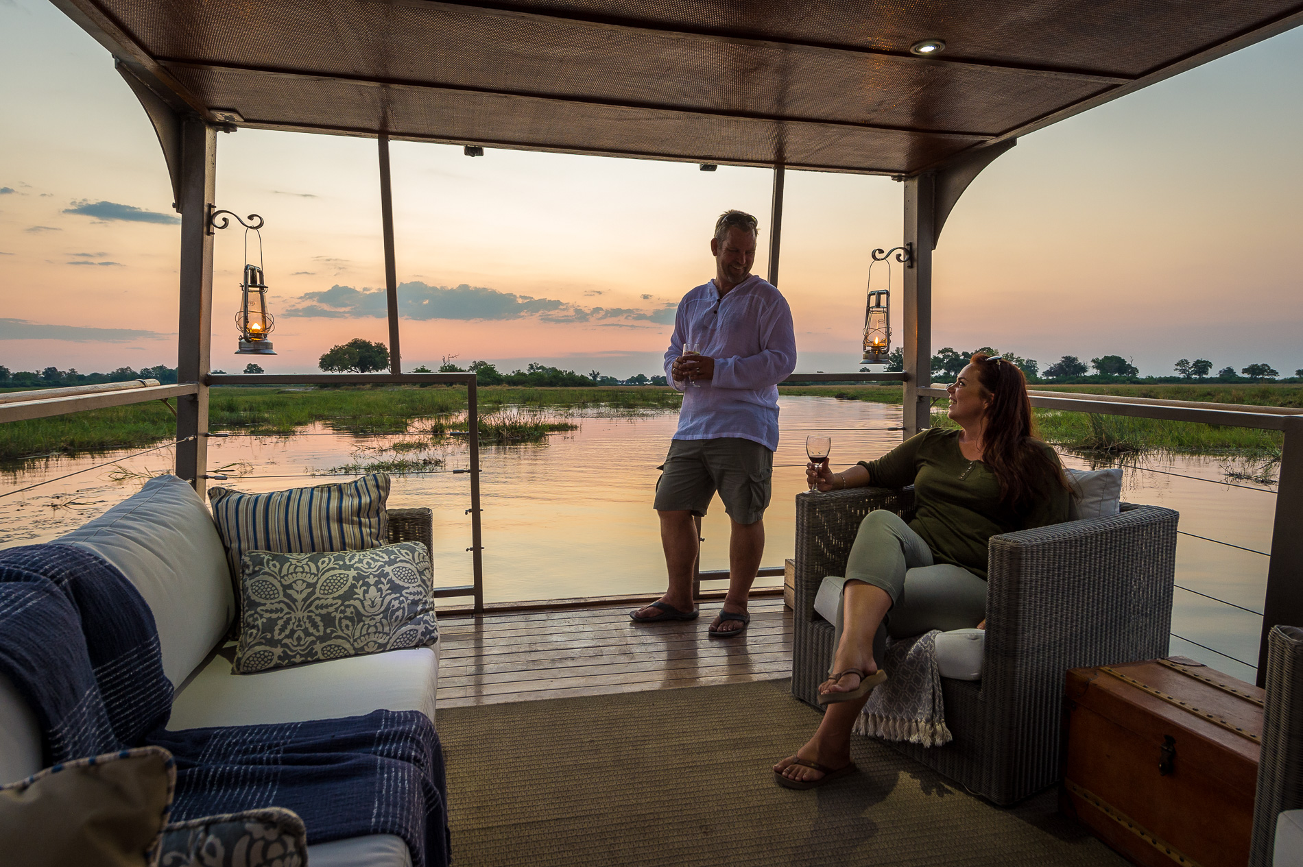 Botswana, Camp, King's Pool, Linyanti, Lodge, Safari, Bootsfahrt, Afrikarma, Afrikarma Safaris, Afrikarma Safaris - Wildnis. Hautnah, afrikarma.de