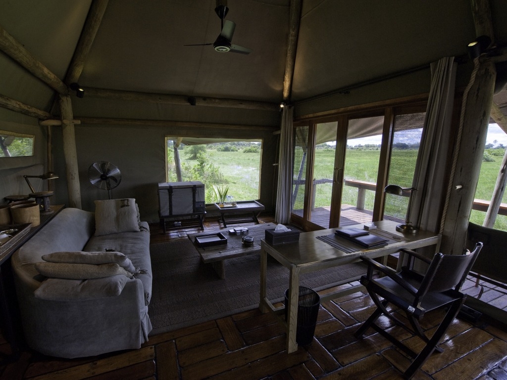 Little Mombo Camp: Zeltinterieur