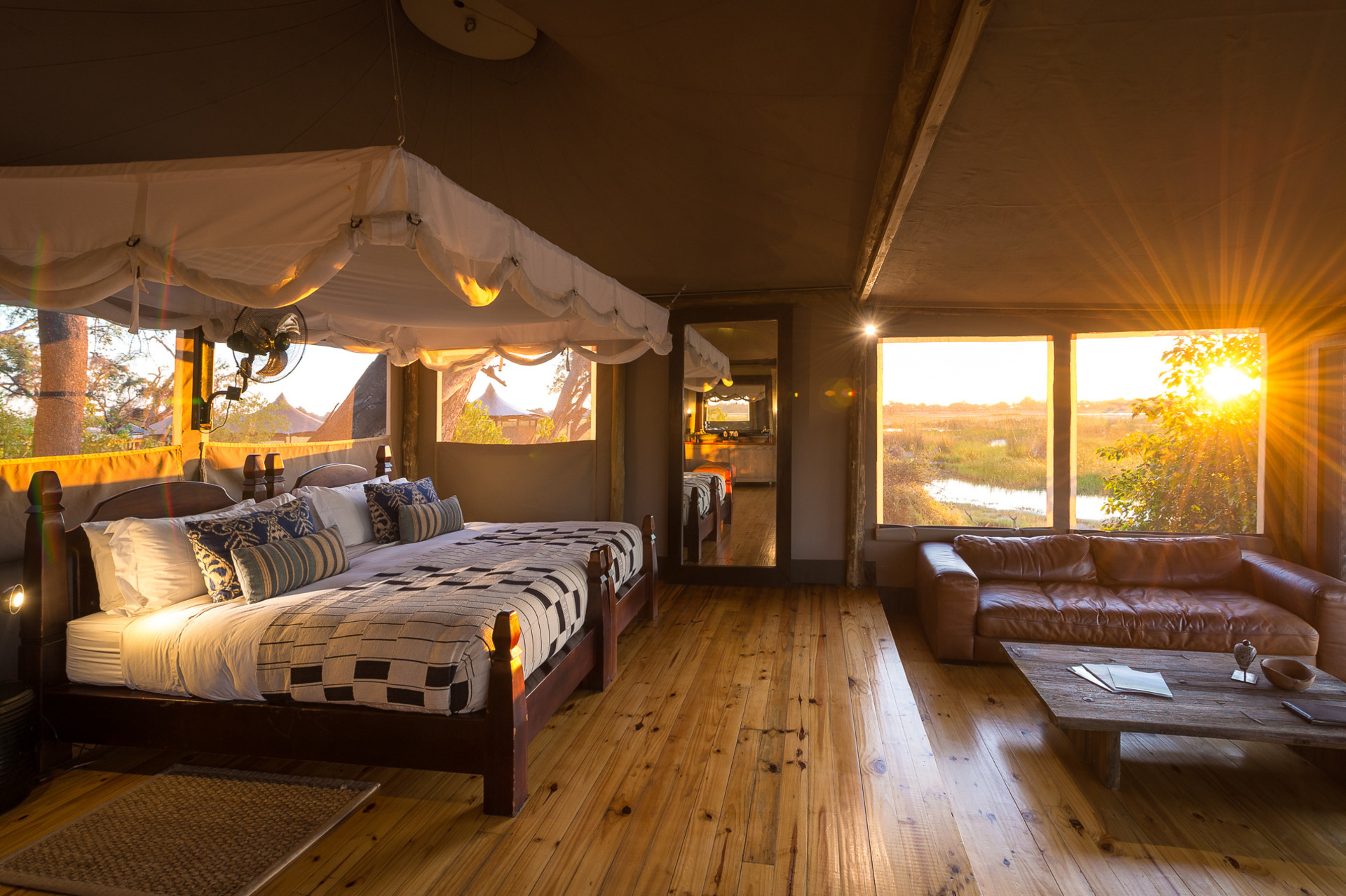 Little Vumbura: Ein Gästezelt