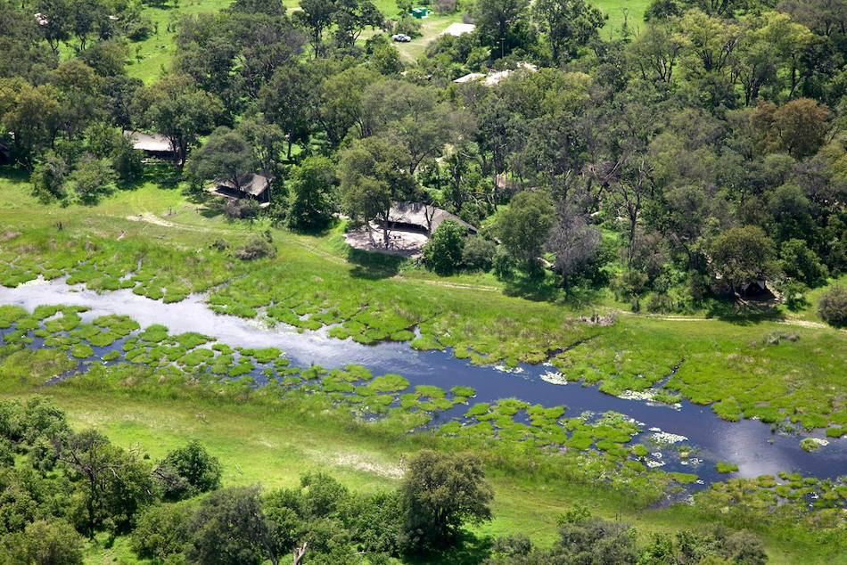 Machaba Camp: Aus der Vogelperspektive