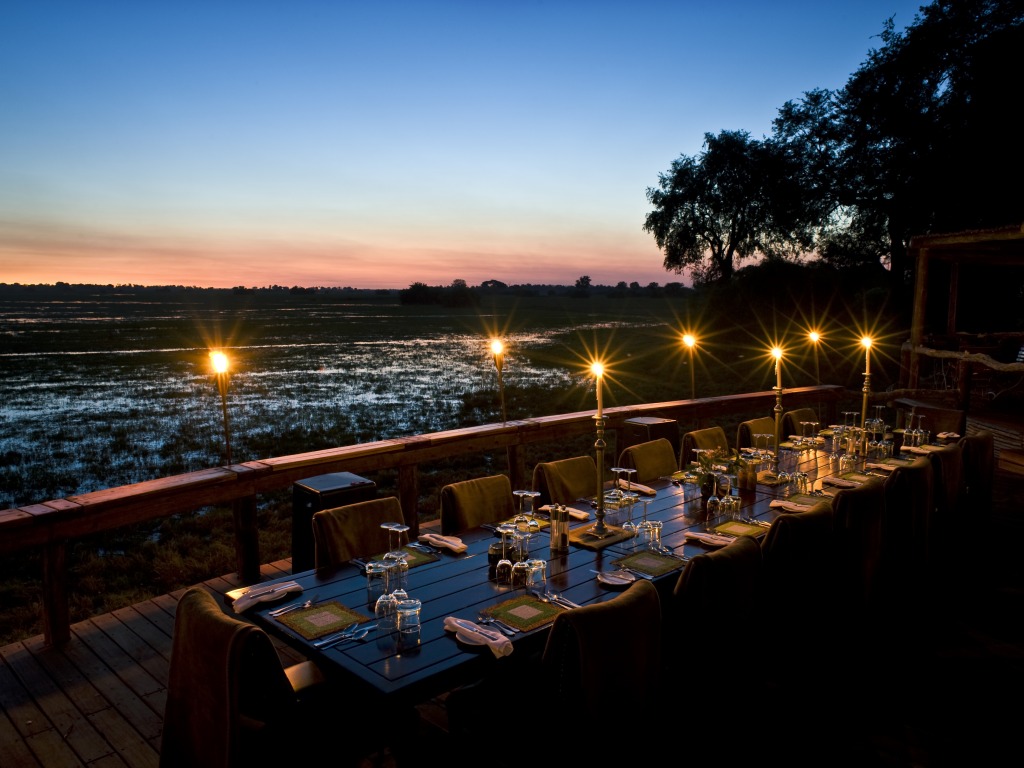 Mombo Camp: Abendlicht