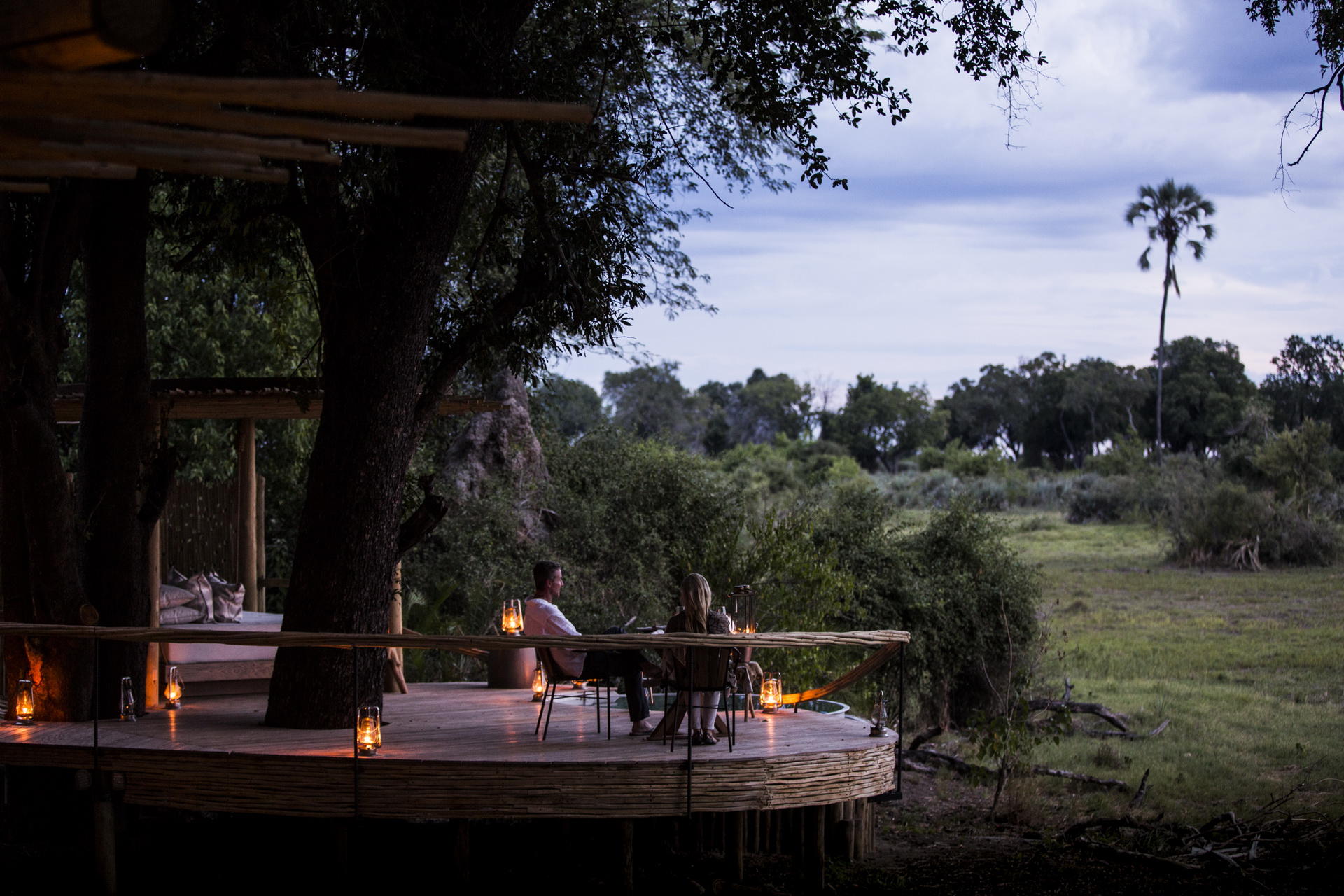 Mombo Camp: Blick von Terrasse
