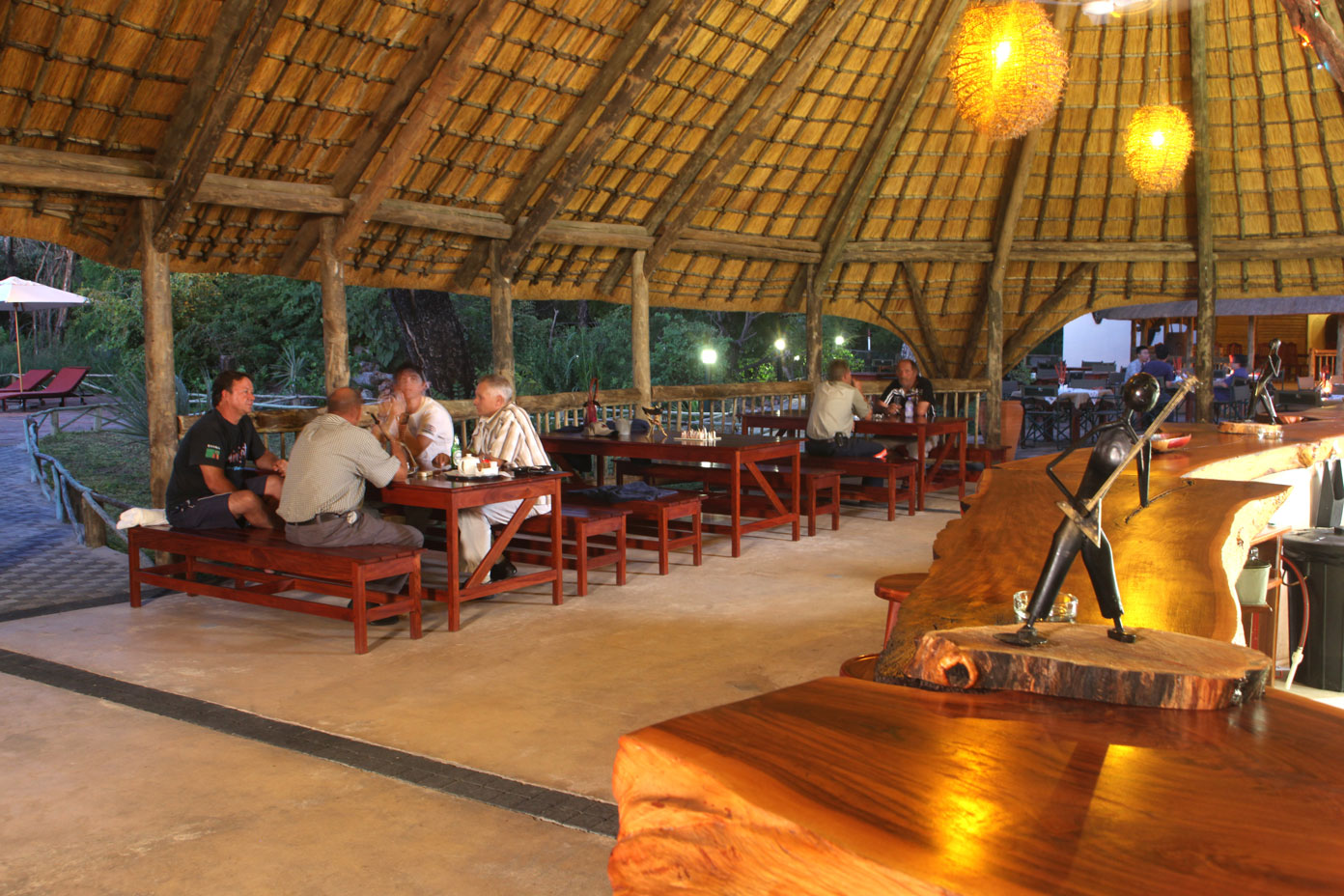 Kalahari, Nata, Nata Bird Sanctuary, Nata Lodge, Under One Botswana Sky, Restaurant, Makgadikgadi-Senke