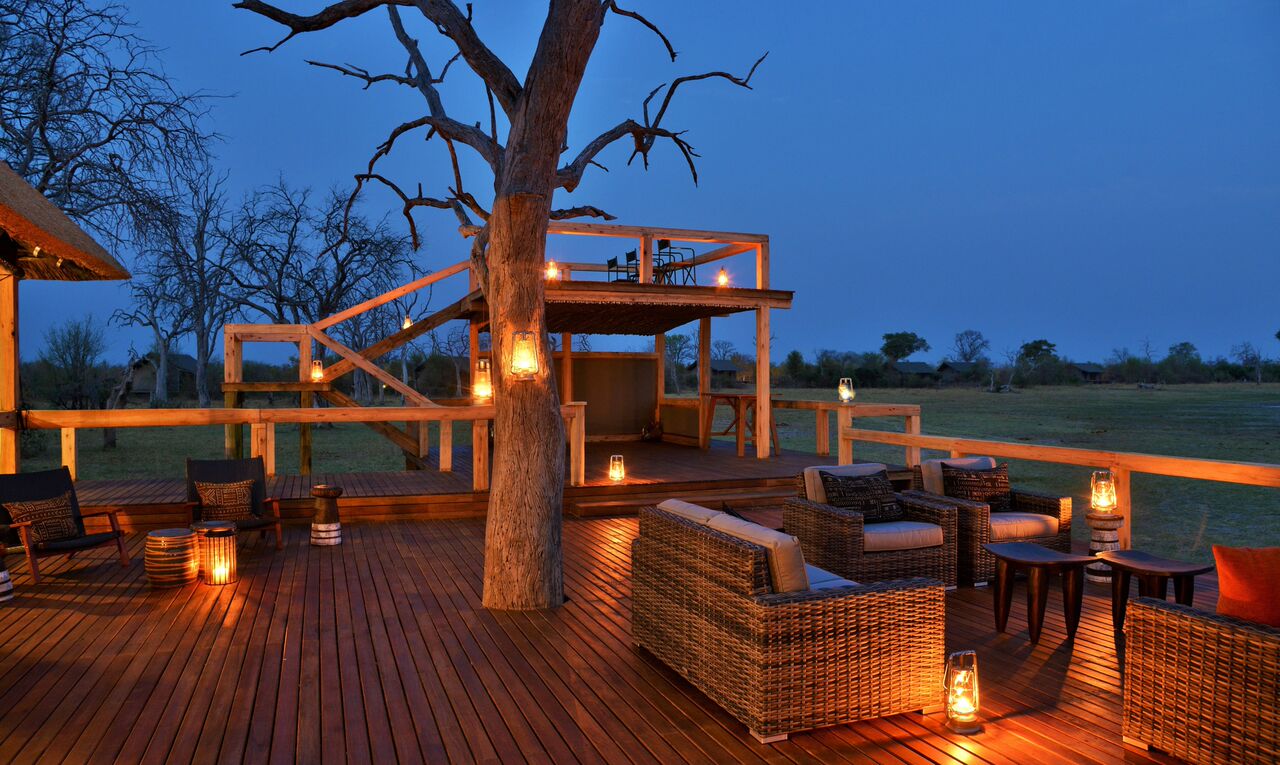 Chobe National Park, Goha Hills, Kareem Kader, Kwikamba Pan, Nogatsaa Pans Lodge, Afrikarma, Afrikarma Safaris, Afrikarma Safaris - Wildnis. Hautnah., Afrikarma.de, Beobachtungsplattform, Deck