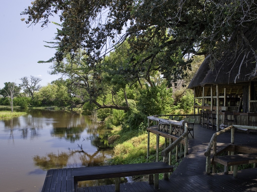 Botswana, Deck, Linyanti Konzession, NG 15, Savuti Camp, Wilderness Safaris