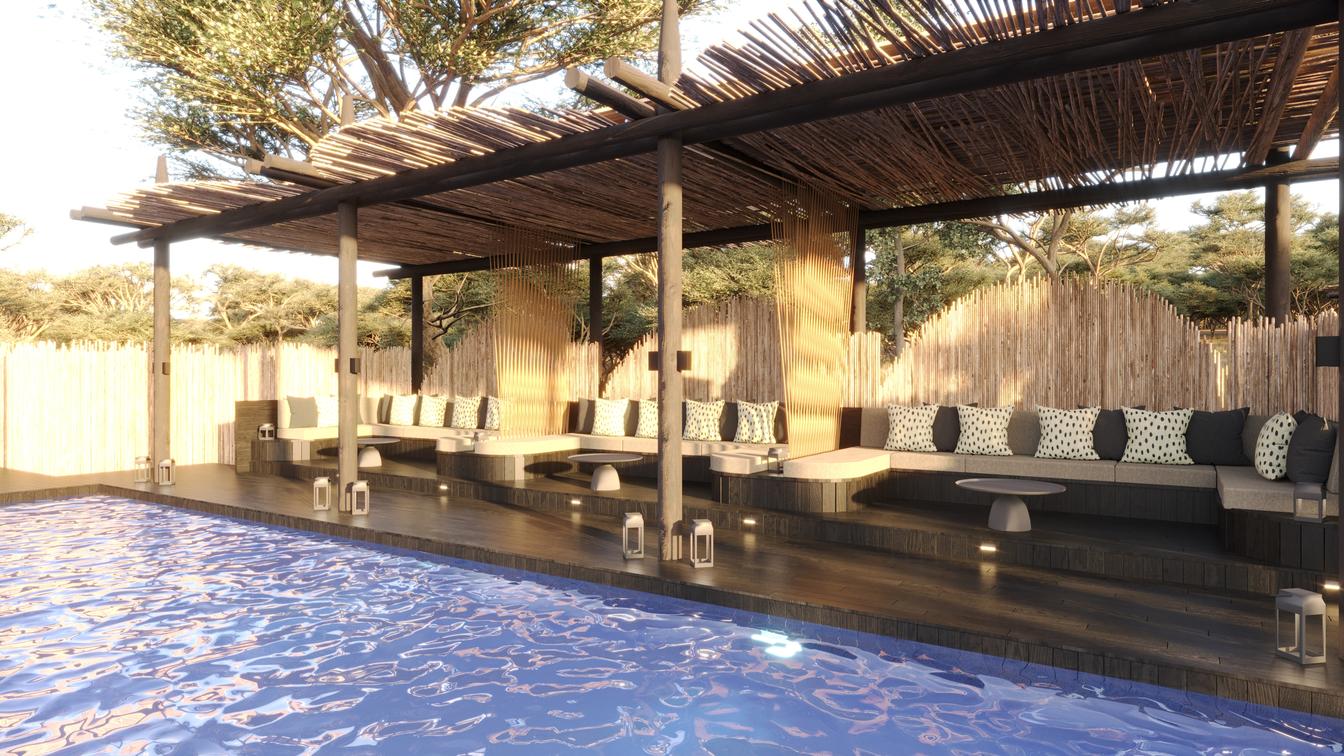 Sediba Sa Rona Lodge: Am Pooldeck Sediba Sa Rona Lodge: Am Pooldeck