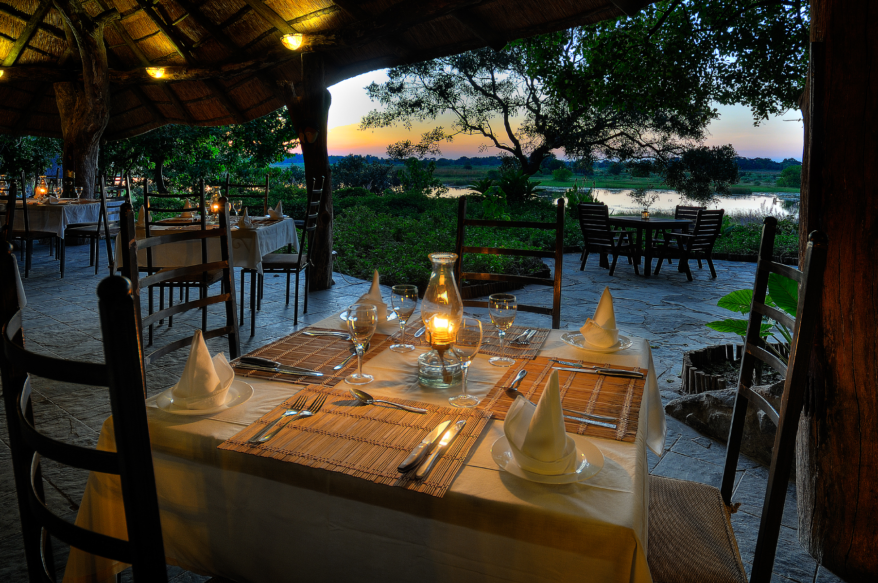 Thamalakane River Lodge: Restaurant