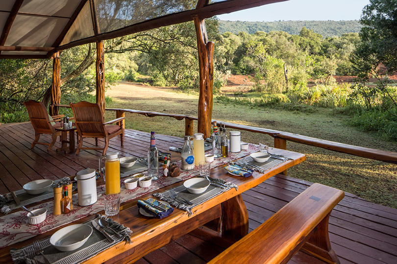 Basecamp Mara Houses: Die Veranda des Acacia House