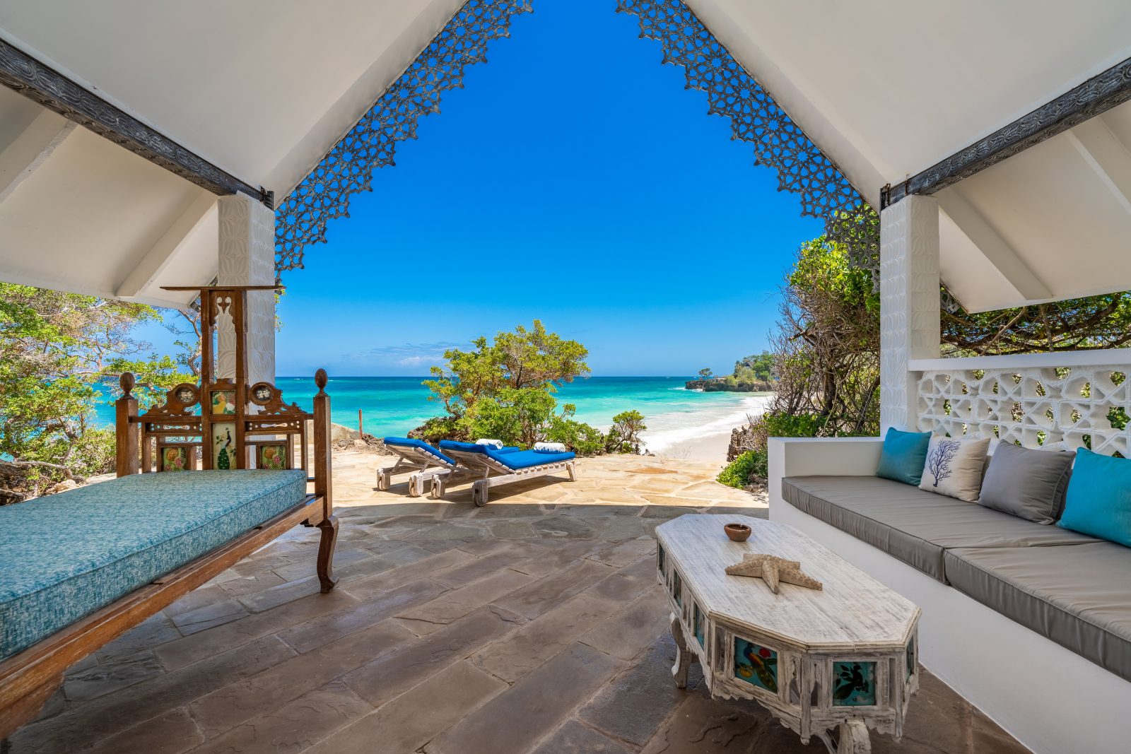 Chale Island: Terrasse der Ocean View Banda Chale Island: Terrasse der Ocean View Banda
