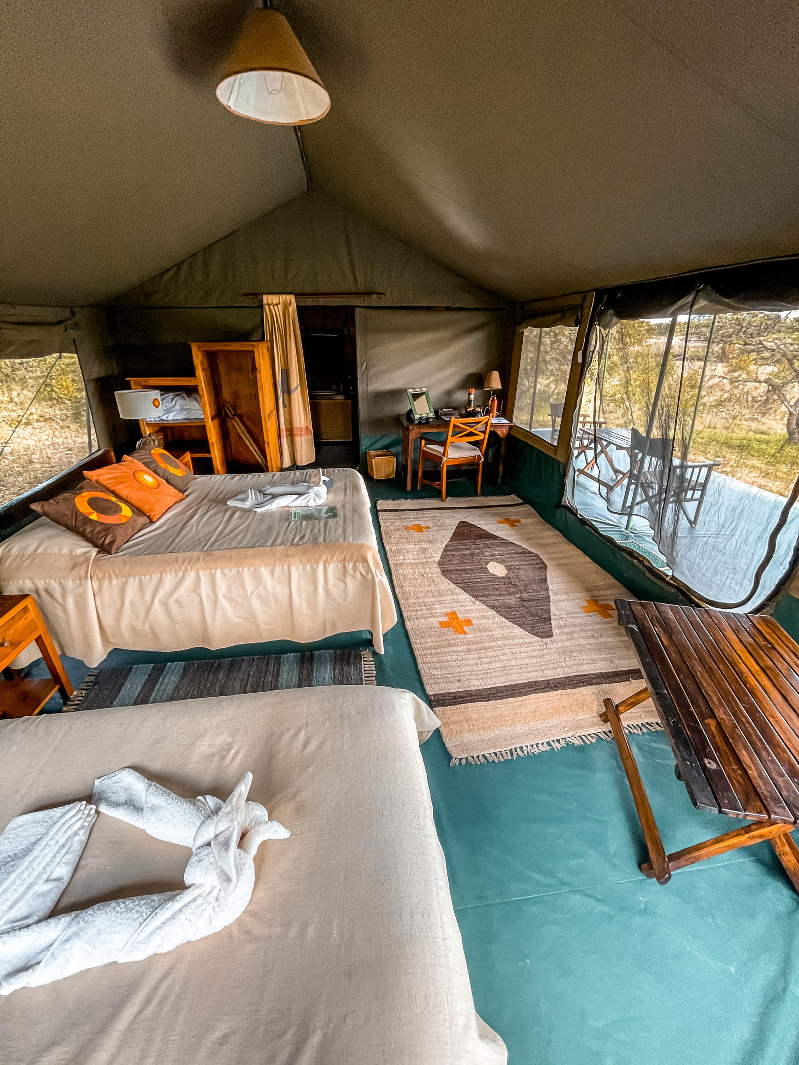 Porini Rhino Camp: Zeltinneres