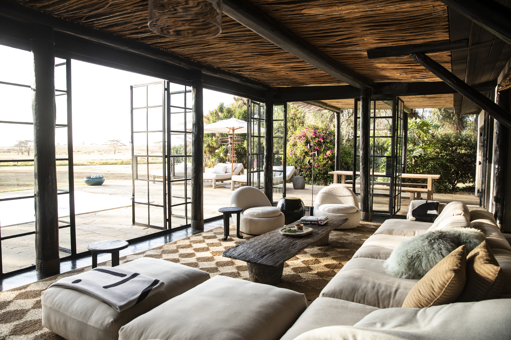 Segera Retreat: Die Lounge im Farmhouse