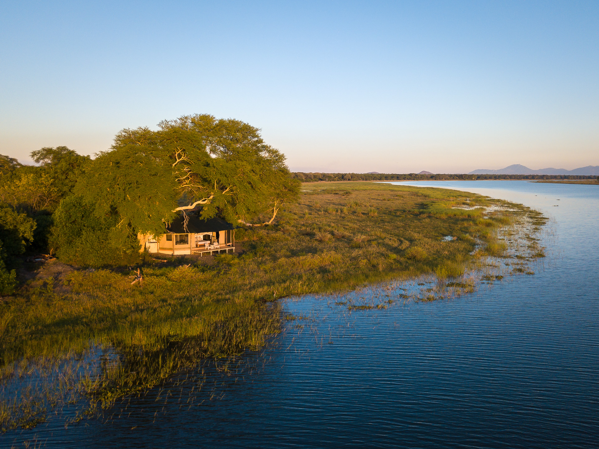 Kuthengo Camp: Luftbild