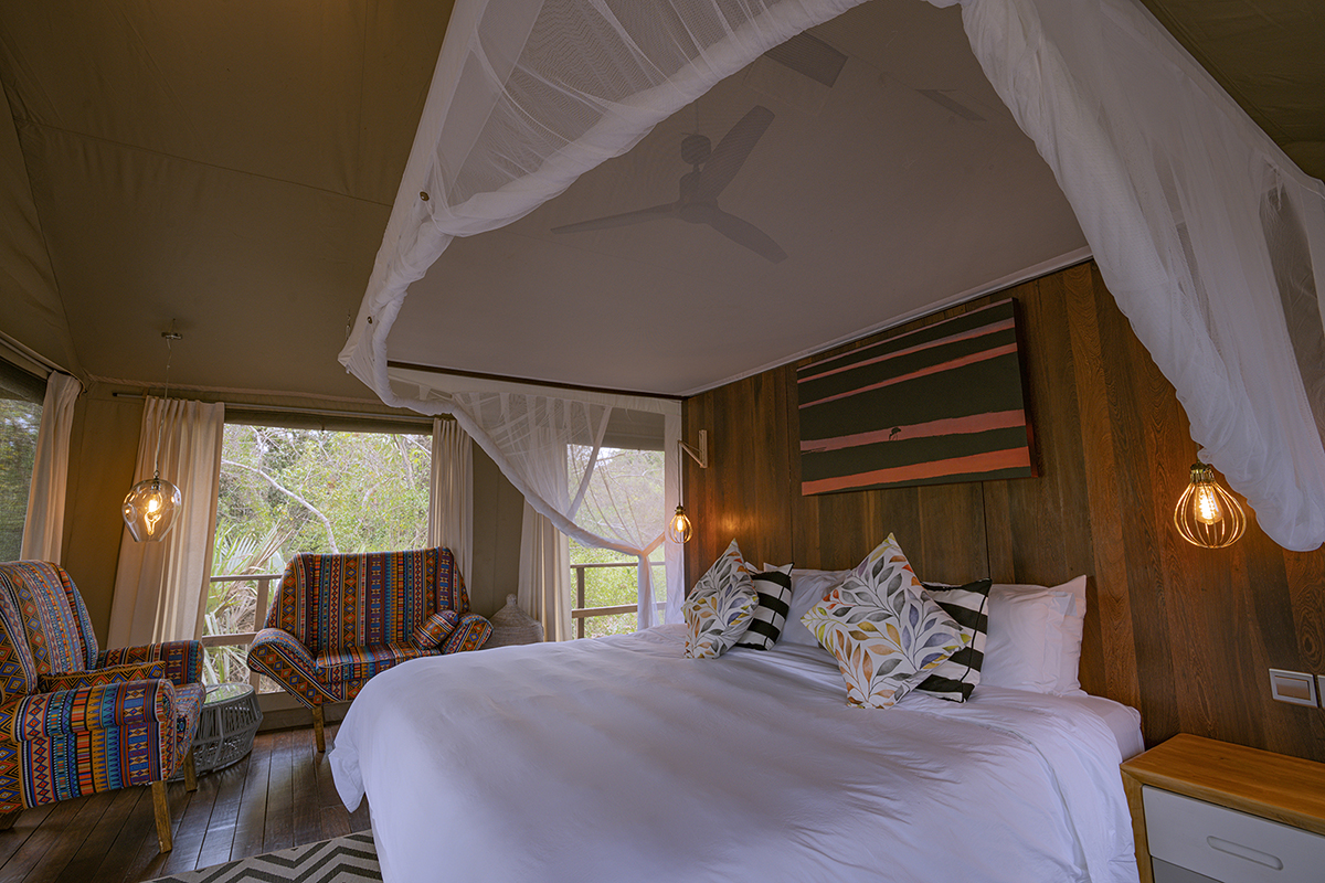 Muzimu Lodge: Ein Doppelzimmer