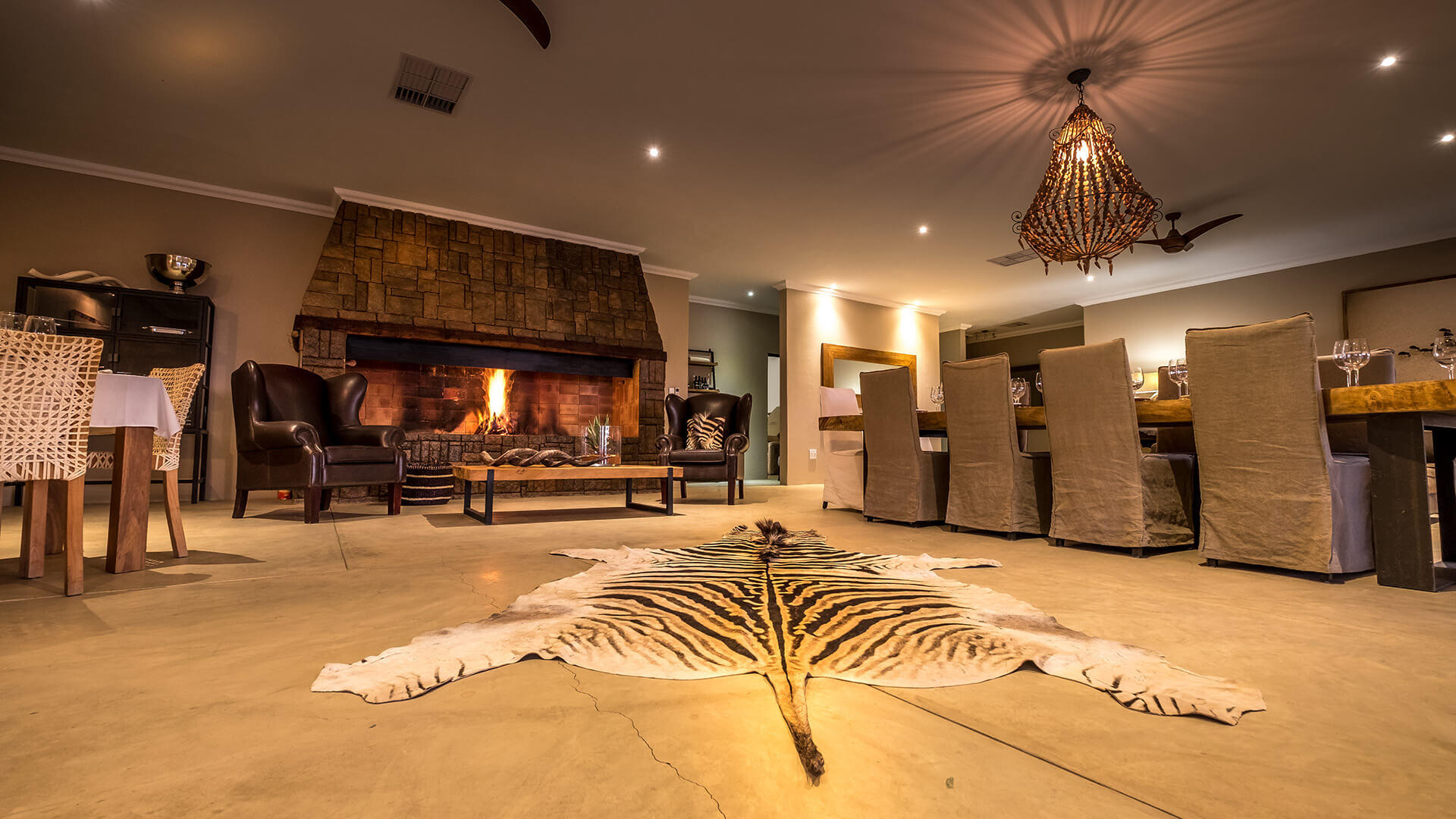 Bagatelle Kalahari Boutique Farmhouse: In der Lounge
