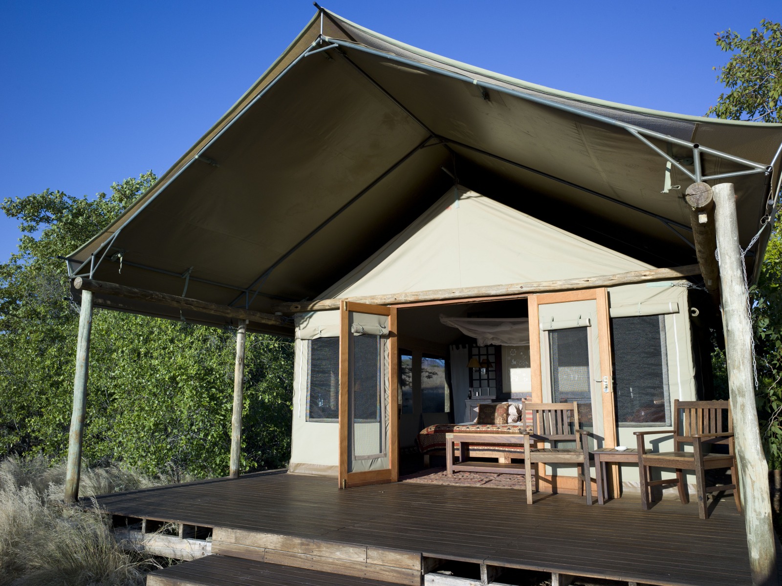 Desert Rhino Camp: Gästezelt mit Veranda