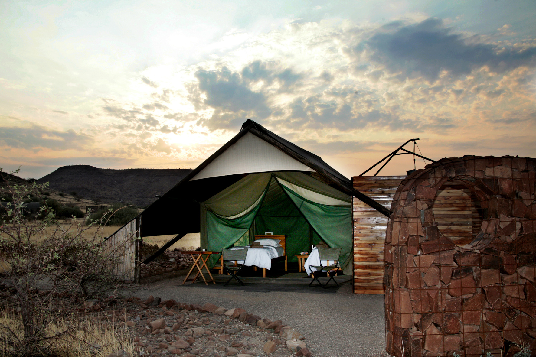 Ambient, Etendeka Mountain Camp, Interior, Namibia, Natur, Outdoor, Schlafzimmer, Afrikarma, Afrikarma Safaris, Afrikarma Safaris - Wildnis. Hautnah., afrikarma.de