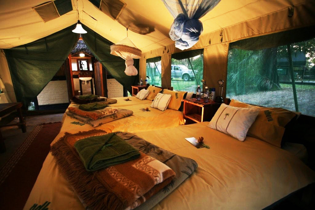 Caprivi, Kavango, Ndhovu Safari Lodge, Okavango, Panhandle, Familienzelt, Gästezelt, Afrikarma, Afrikarma Safaris, Afrikarma.de, Horst Kock