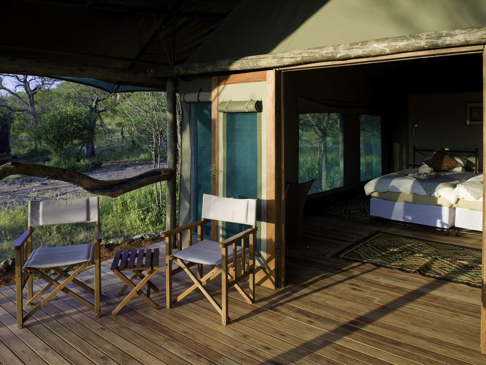 Ongava Tented Camp: Blick in eine Gästezelt