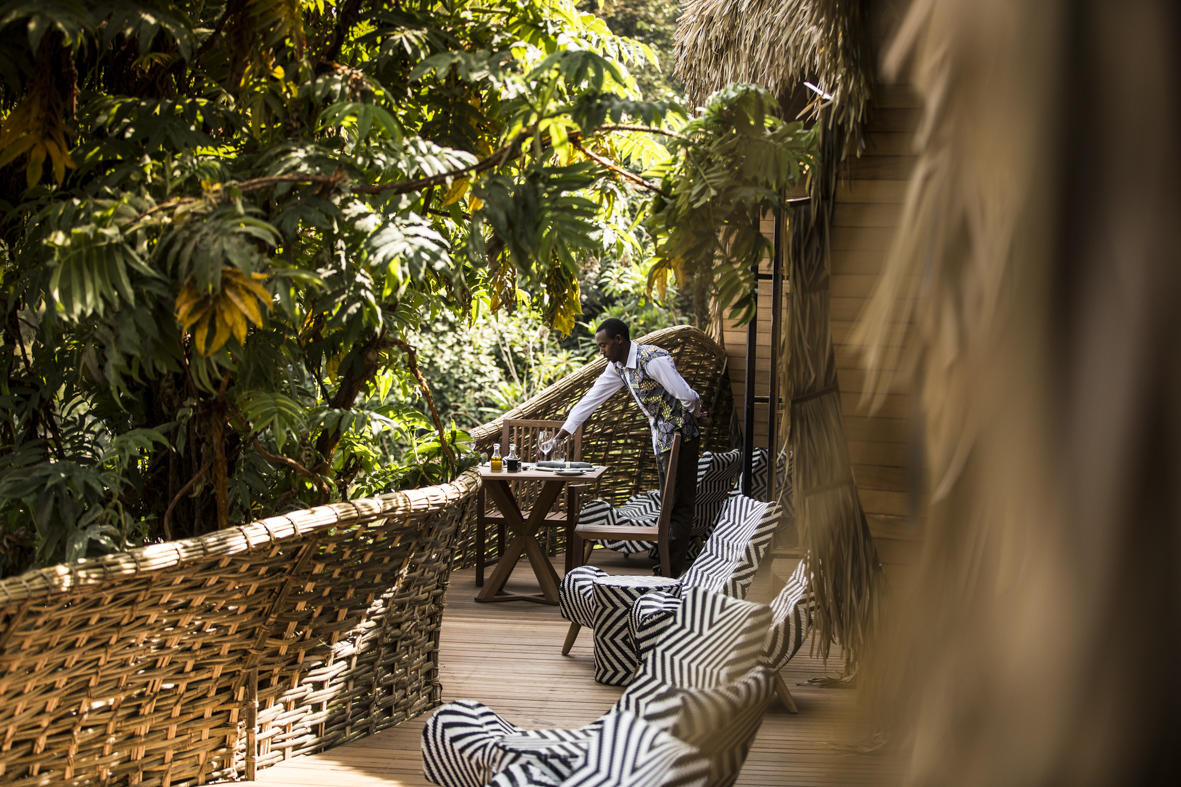 Bisate Lodge: Terrasse Bisate Lodge: Terrasse