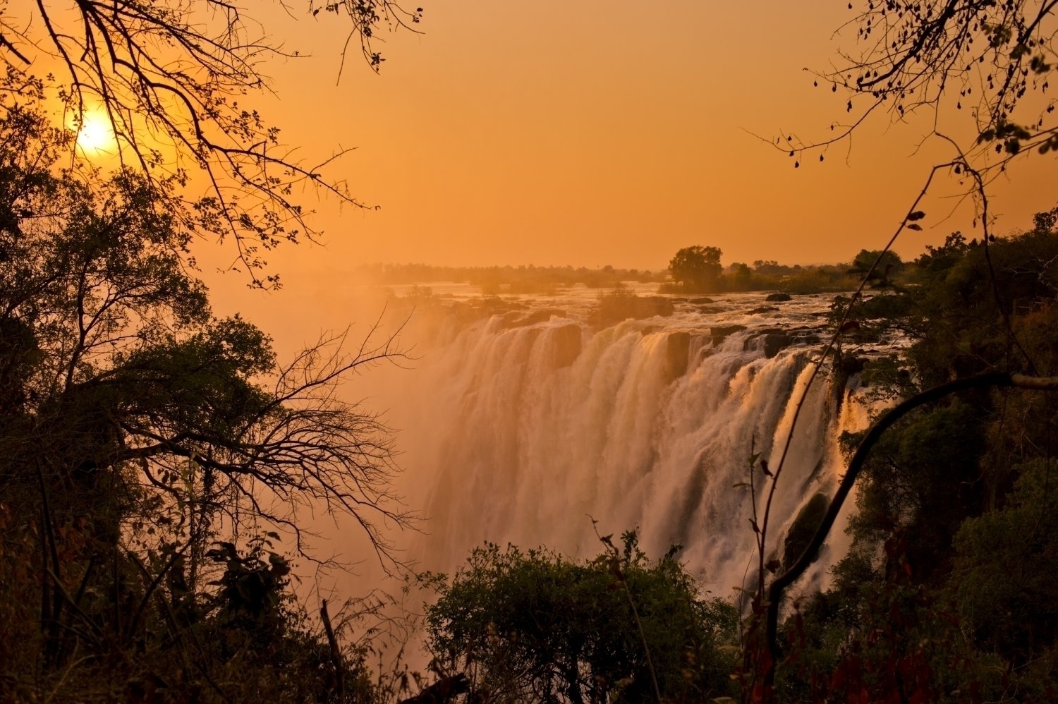 Islands of Siankaba: Viktoria-Fälle Islands of Siankaba, Mosi-oa-Tunya, Sambezi, Victoria Fall, Viktoriafälle, Wasserfall, Zambezi, Livingstone, Sambesi, Sambezi-Ufer, Victoria Falls