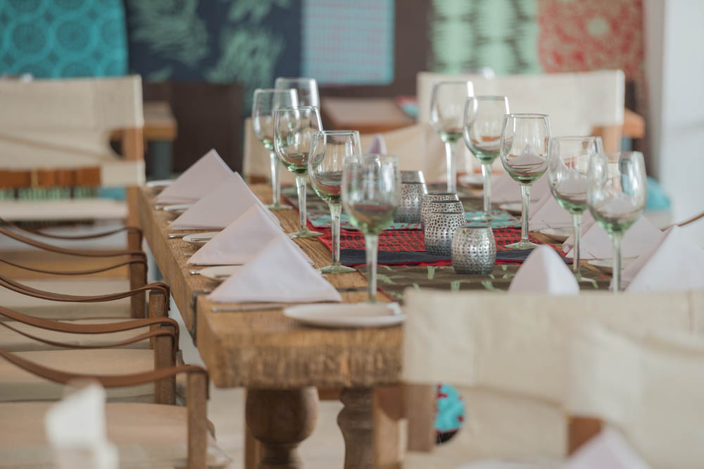 Boutique Hotel, Kabulonga, Latitude 15, Lusaka, The Latitude Hotels, a la carte, Abendessen, Gläser, Restaurant, Afrikarma, Afrikarma Safaris, Afrikarma Safaris - Wildnis. Hautnah., Afrikarma.de