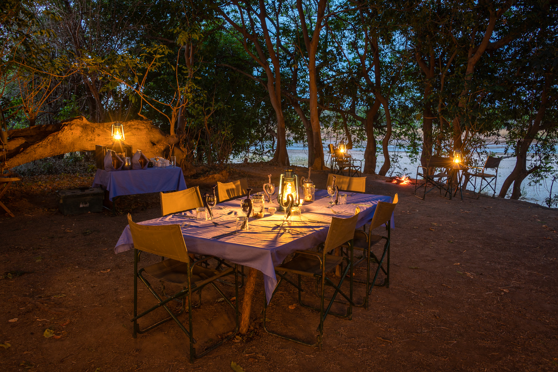 Mobile Walking Safari: Dinner am Fluss