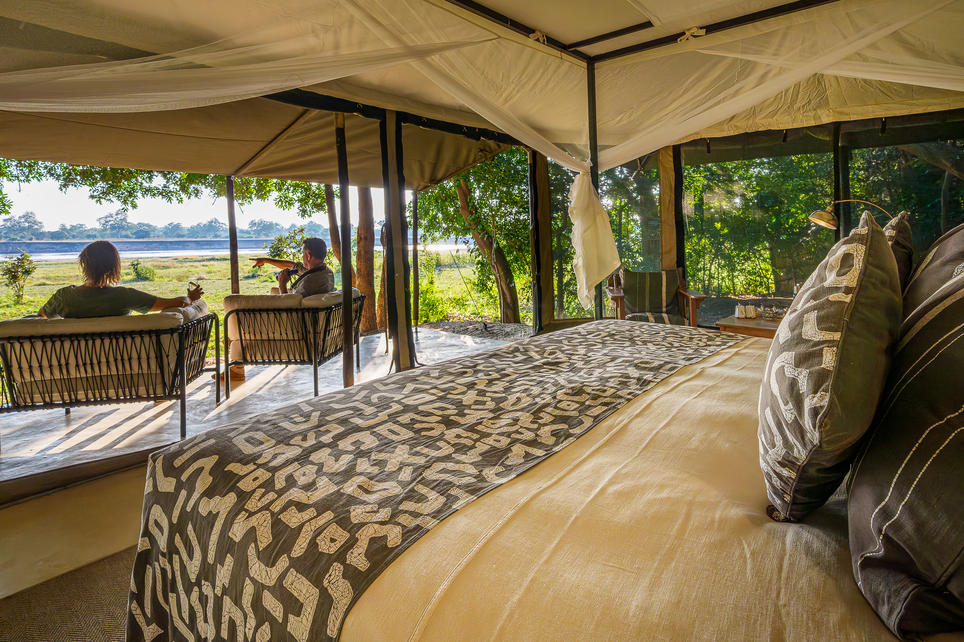 Tena Tena Camp: Aussicht von der Terrasse genießen