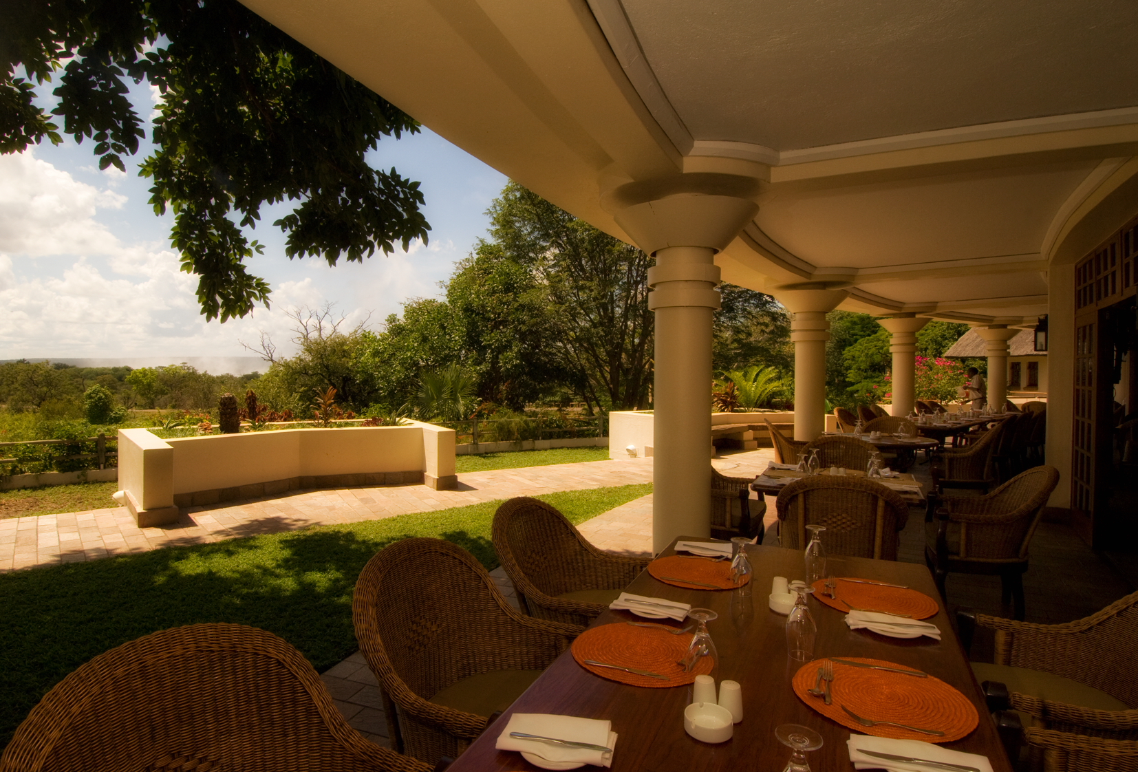 Ilala Lodge: Speisen auf der Terrasse