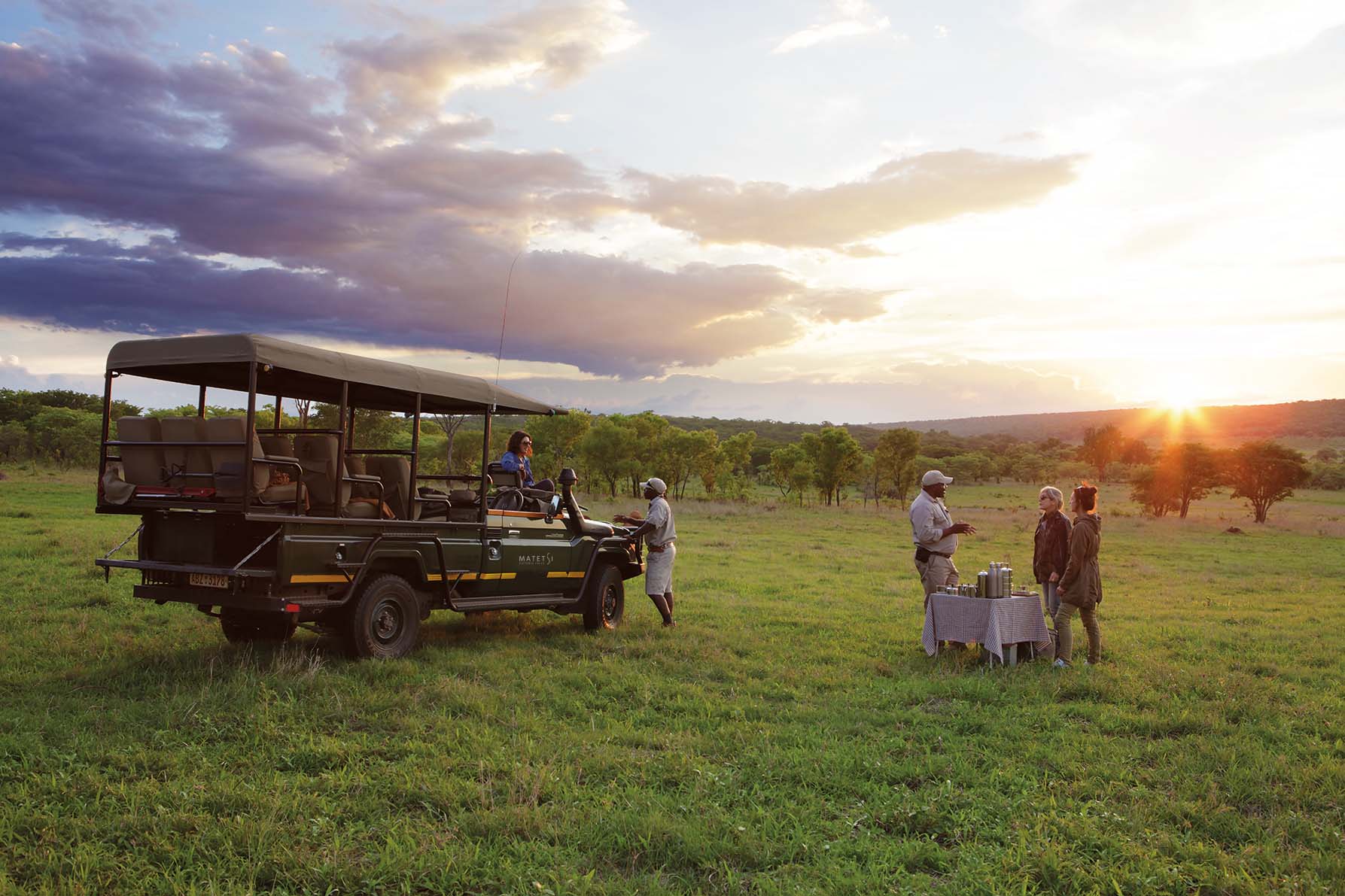 Matetsi Victoria Falls: Sundowner mit den Guides