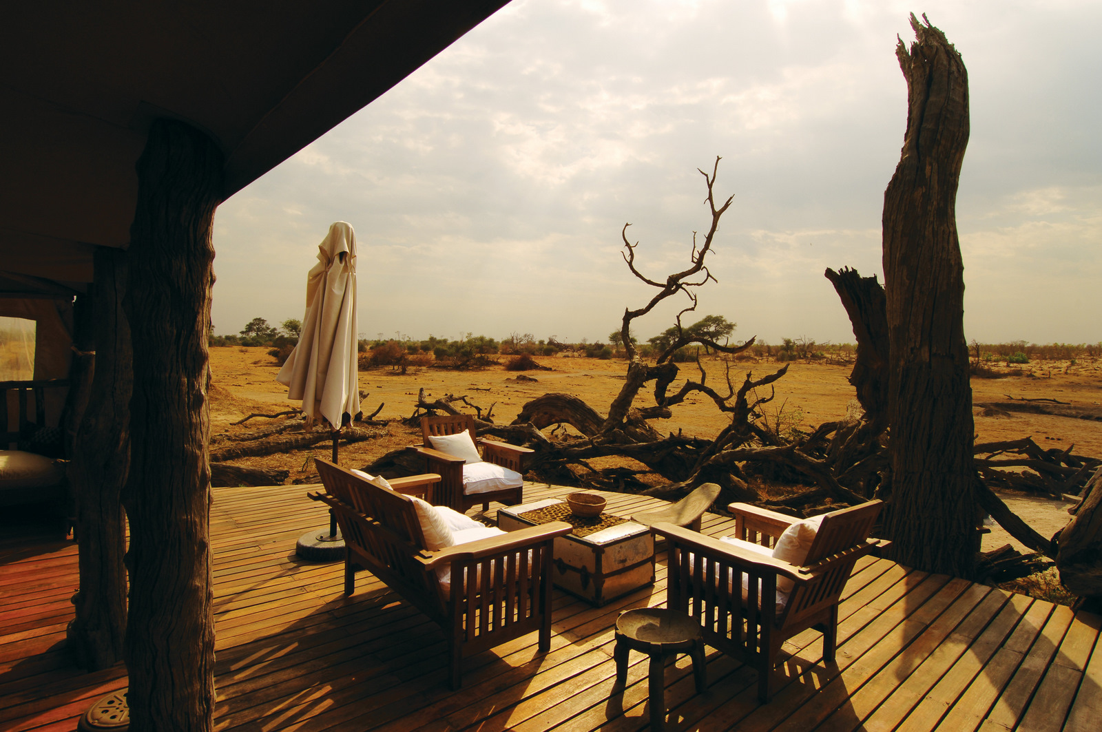 Elefanten, Gästezelt, Hwange National Park, Private Veranda, Somalisa, Somalisa Camp, African Bush Camps, Beks Ndlovu