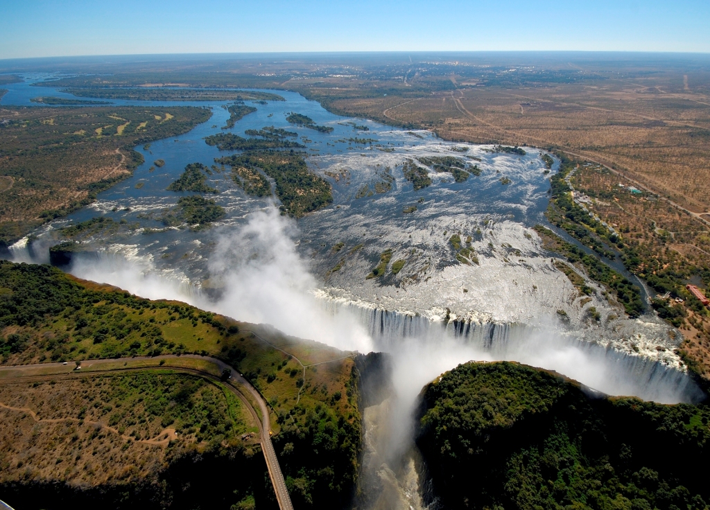 Victoria Falls bei Hochwasser