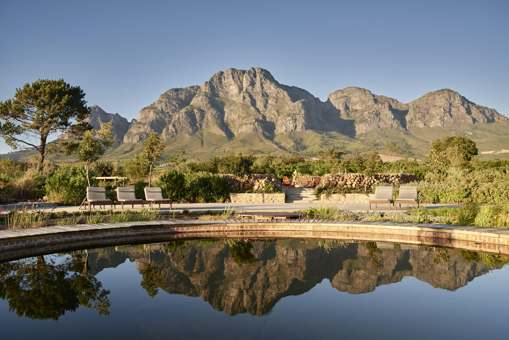Boschendal Wine Estate: Blick in die Berge