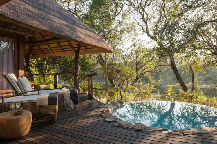 Big 5, Dulini Lodge, Dulini Private Game Reserve, Kruger National Park, Mabrak River, Sabi Sands Game Reserve, Südafrika, Pool, Privat, Sonnenliege, Suite, Terrasse, Afrikarma, Afrikarma Safaris, Afrikarma Safaris – Wildnis. Hautnah., afrikarma.de