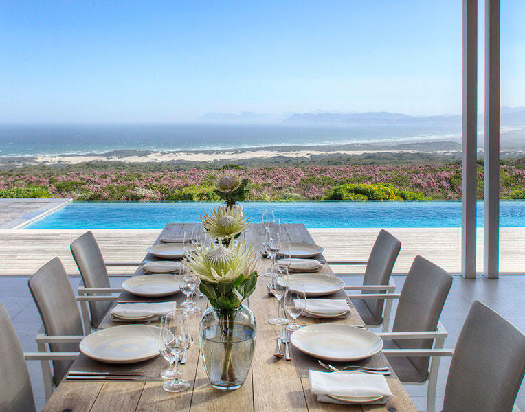 Grootbos Private Villas: Sunbird Villa Terrasse