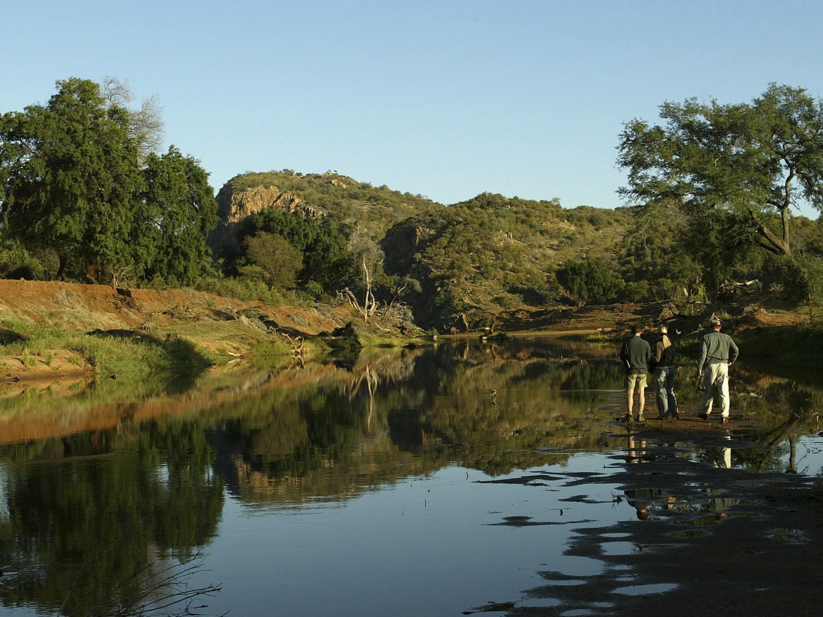 Pafuri Camp: Ausflug im Flussbett des Luvuvhu Rivers Kruger Nationalpark, Pafuri Camp, Wilderness Safaris, Ausflug, Flussbett, Luvuvhu River