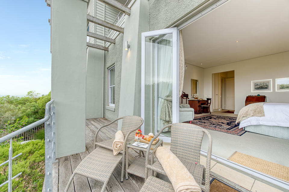 Tintswalo Boulders Boutique-Hotel: Der Balkon einer Standard Sea Facing Suite