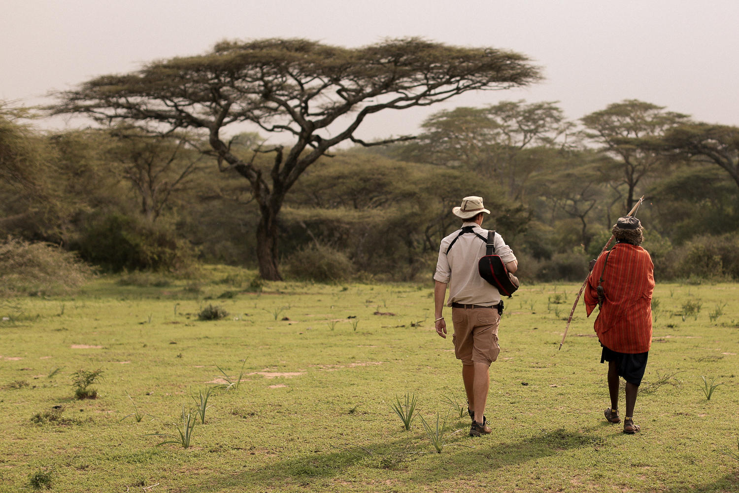 Serian's Serengeti South Camp: Zu Fuss unterwegs