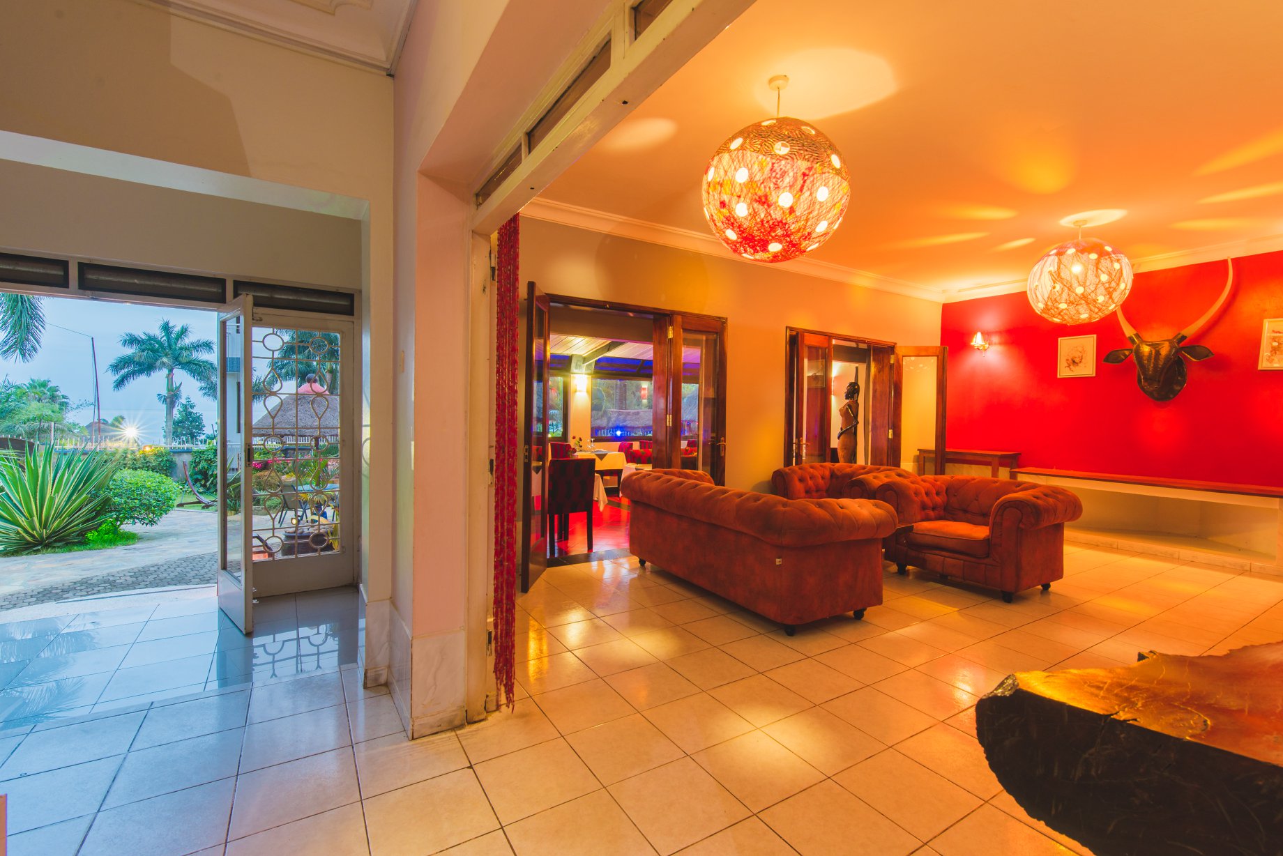 2 Friends Beach Hotel, Lake Victoria, Eingang, Lobby