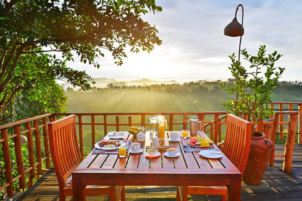 Kyaninga Lodge: Frühstück Kyaninga Lodge: Frühstück