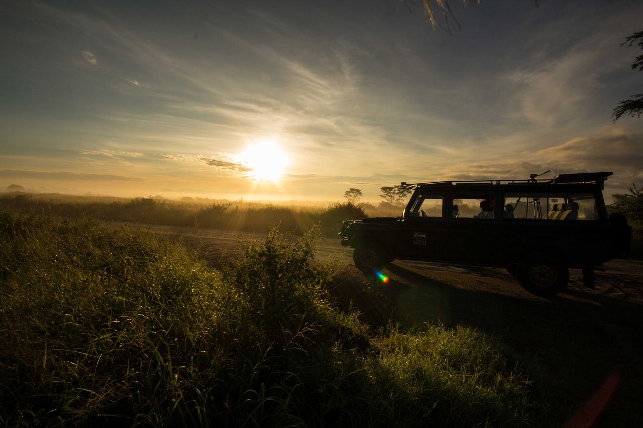 Volcanoes Kyambura Gorge Lodge: Sonnenaufgang