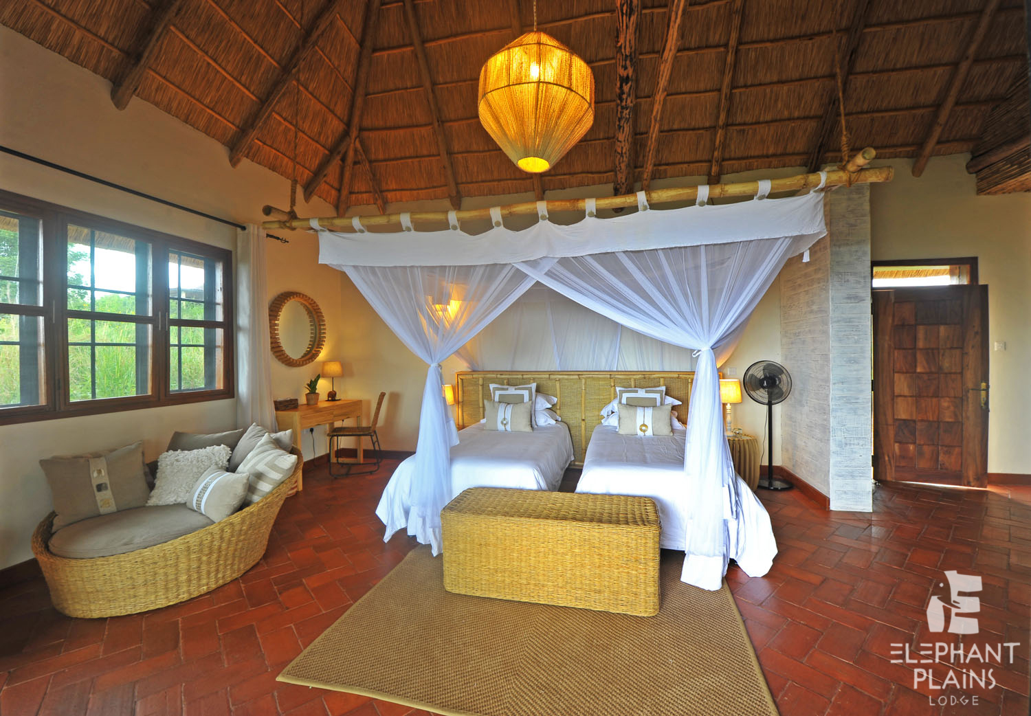 Elephant Plains Lodge: Ein Zweibettzimmer