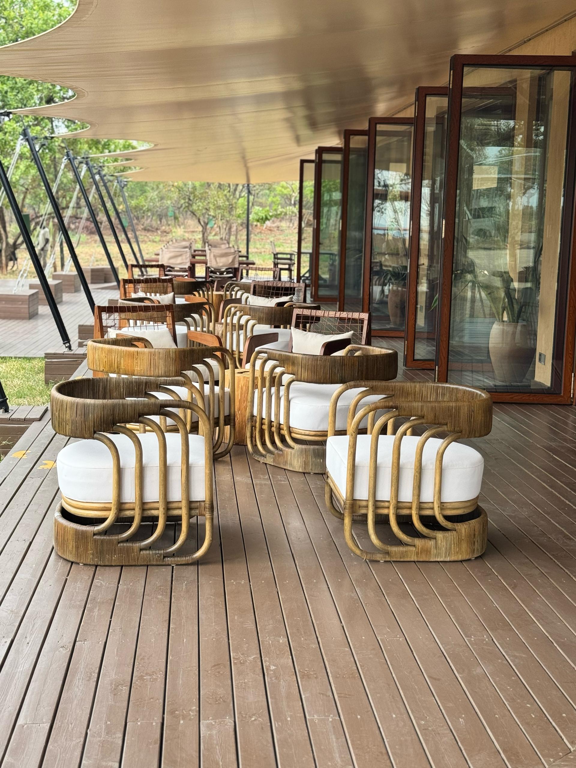 Entikko Safari Lodge: Die Terrasse