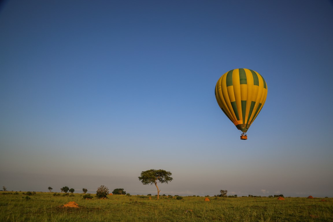 Murchison Falls Ballonfahrt: Höhe gewinnen