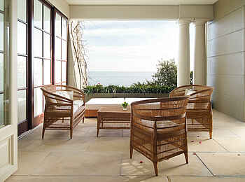 21 Nettleton Boutique Hotel: Emperor Suite Terrasse