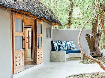 Kaingo Camp: Eingang Standard Chalet